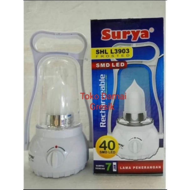 Lampu Emergency Surya Petromak SHL L3903 Frosted