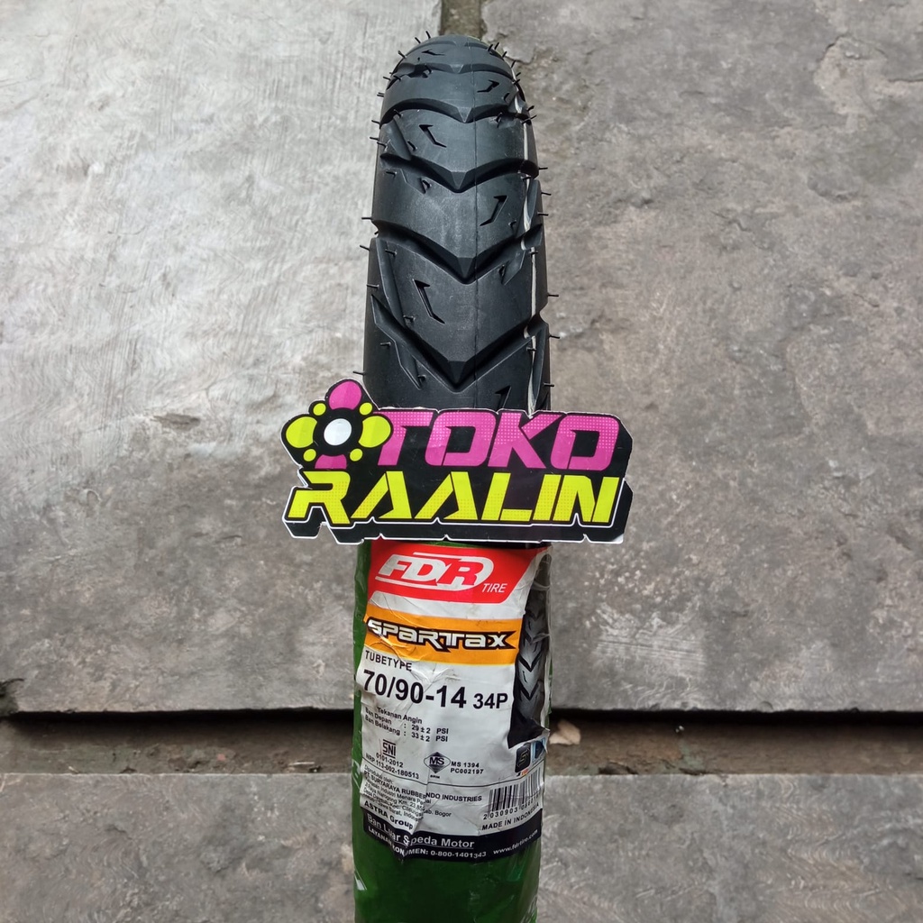 Ban Luar Ban Motor FDR 14 70/90 70 90 14 Type spartax