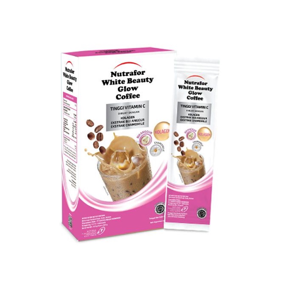 

Kopi Kolagen Nutrafor White Beauty Colagen Glow Coffee Isi 5 sachet