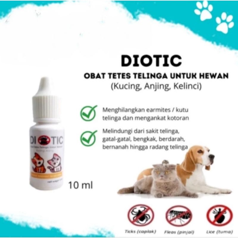 Diotic Obat Tetes Kutu Telinga Kucing
