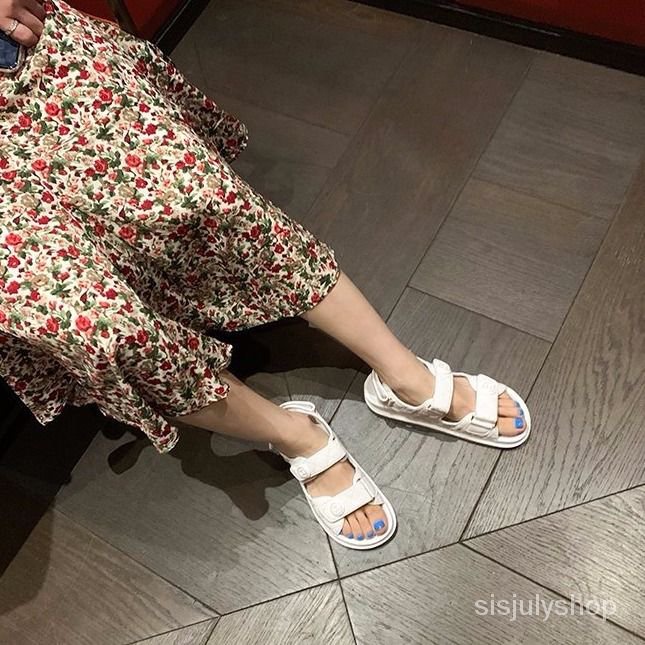 #Sisjuly# Sandal perempuan sepatu angin peri baru seratus baru dengan sepatu wanita