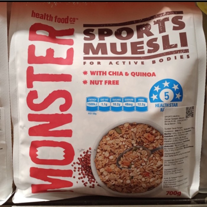 

Monster muesli sport 700gr