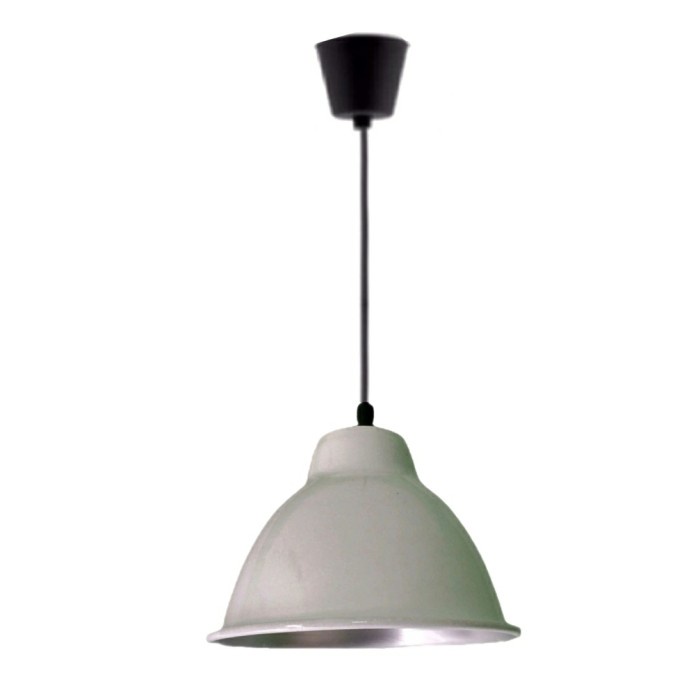 ✿ BISA COD✿ Lampu Hias Gantung Caffe ALUMUNIU + Fiting (Full SET) Diametr L20xT15 - Putih, kabel Hit