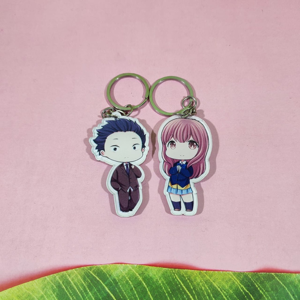 Gantungan Kunci Akrilik - Keychain Anime Koe no Katachi - A Silent Voice - Ishida Shouya - Nishimiya