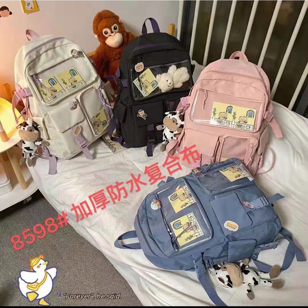 Tas ABG Korea Style Ransel Remaja Pria Wanita Backpack Fashion Korea Import Tas Sekolah SMP-SMA