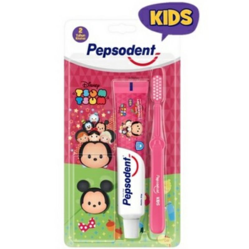 PEPSODENT Kids Toothbrush Toothpaste Sikat Gigi dan Pasta Gigi Odol Anak Pepsodent