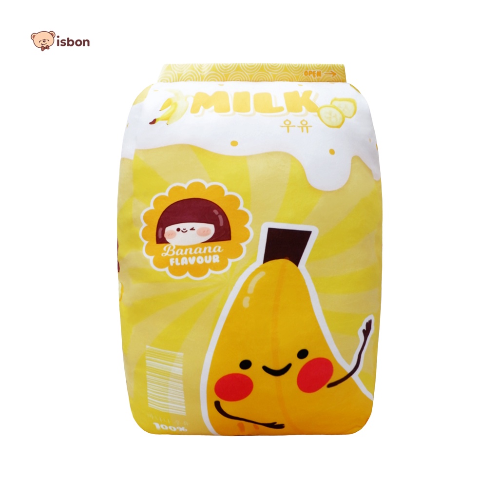 Boneka Milk Kotak Susu Box Milk Strawberry Banana Halus Bahan Lembut Aman untuk Anak by Istana Boneka