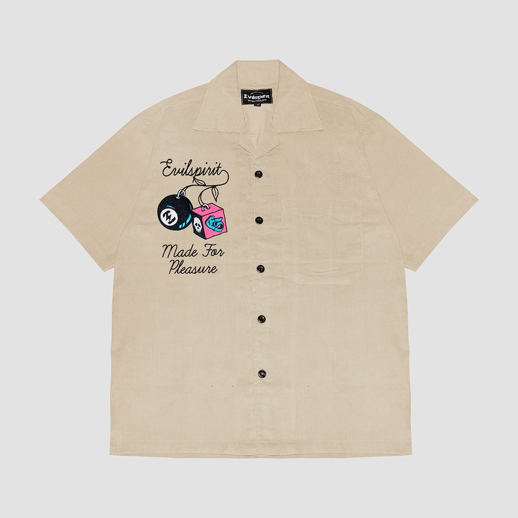 EVILSPIRIT KEMEJA CORDUROY - GOODY CREAM UNISEX