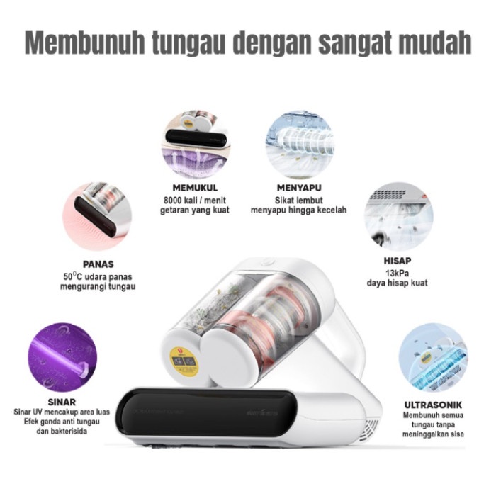 Deerma CM990 Vacuum Cleaner UVC Penyedot Debu Tungau Kasur Sofa