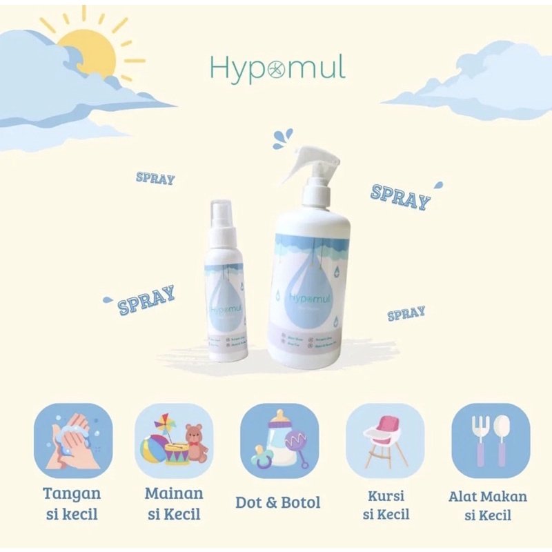 Hypomul Sanitising Water 100ml 500ml (500ml FREE 60ml)