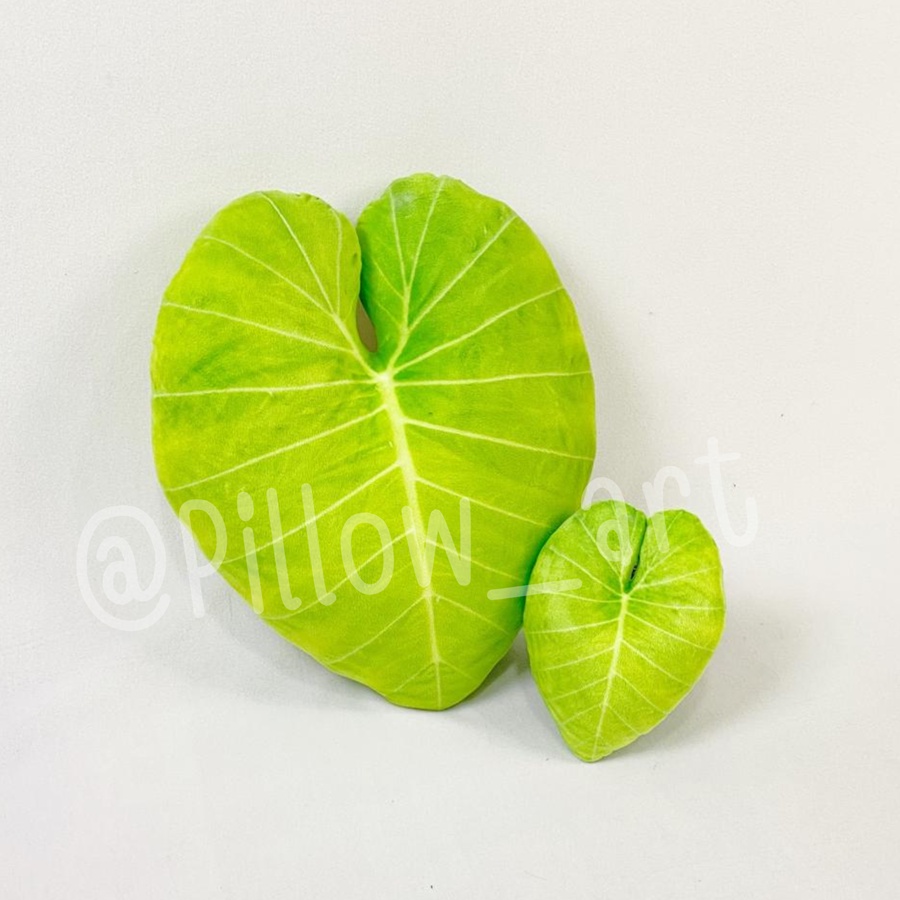 Pillowart - Bantal Sofa Daun Keladi Caladium - ART092