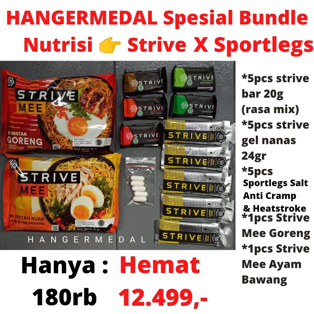 Hangermedal Spesial Bundle Paket Nutrisi StrivexSportlegs