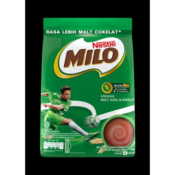 

MILO SUSU BUBUK COKLAT MILO 1000GR 1KG MILO SUSU COKLAT MILO NESTLE