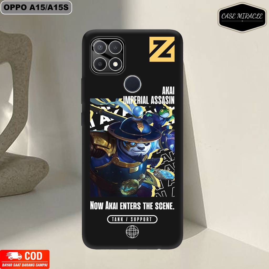 CM Case OPPO A15 / A15S  Softcase Lentur Warna Hitam Macaron Protector Lensa Kamera Kaca  [ MOBIL LE