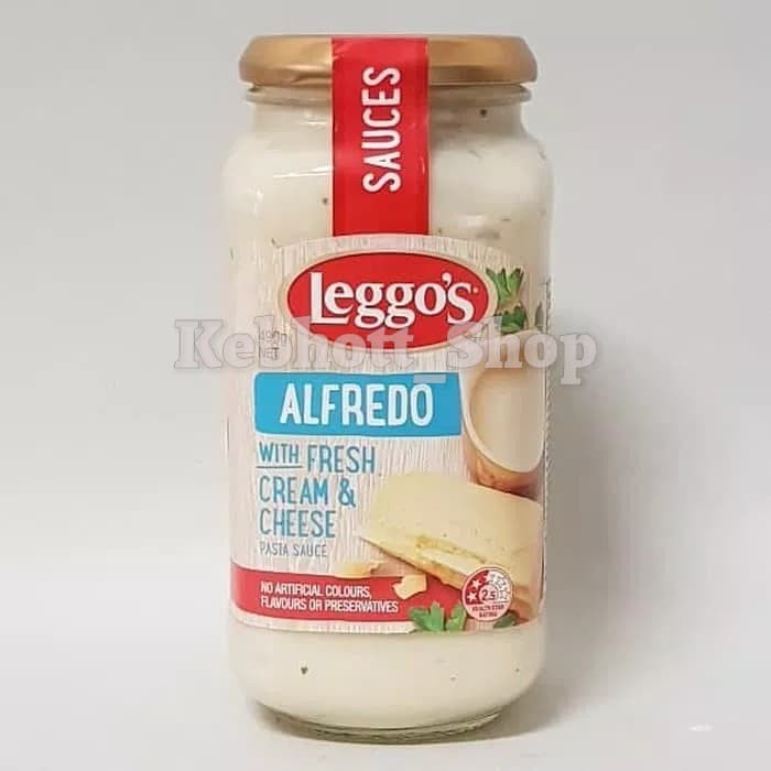 

LEGGO'S LEGGOS PASTA SAUCE ALFREDO WITH FRESH CREAM & CHEESE 490 GR