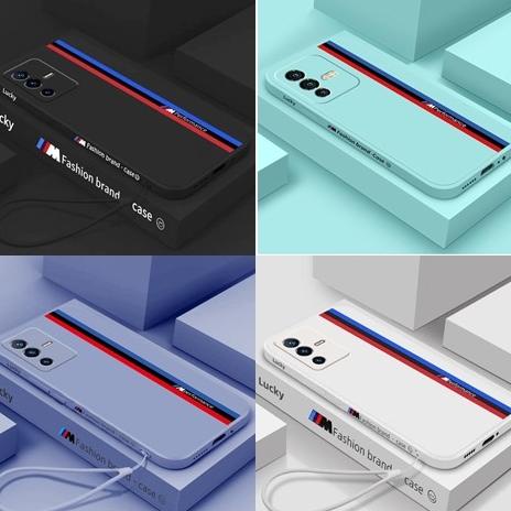 Case Vivo V23 5G Racing Lucky Cartoon Fashion Free Tali Gambar