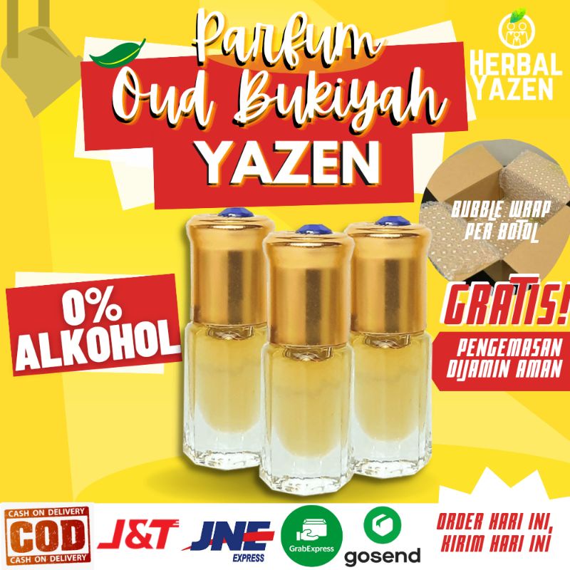 Parfum Aroma OUD BUKIYAH Original Non Alkohol 3ml 6ml 12ml Parfum Original Bibit Parfum Murni OUD BU