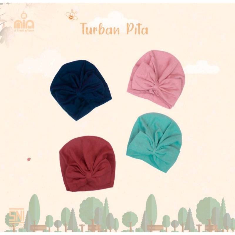 Jilbab Turban Bayi Warna Polos Pastel VINATA