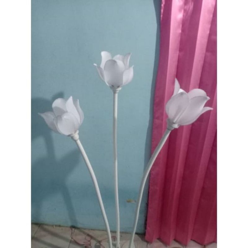 standing bunga lampu hias/standing bunga lampu dekorasi tangkai pipa elastis dan termurah