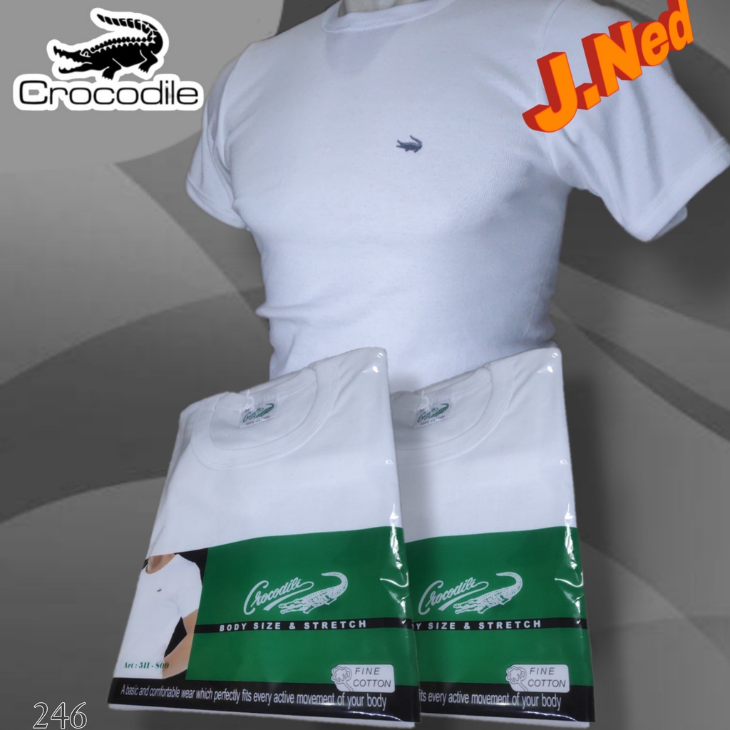 J246 - KAOS OBLONG PRIA CROCODILE SIZE S - XL HARGA PER 1 PCS