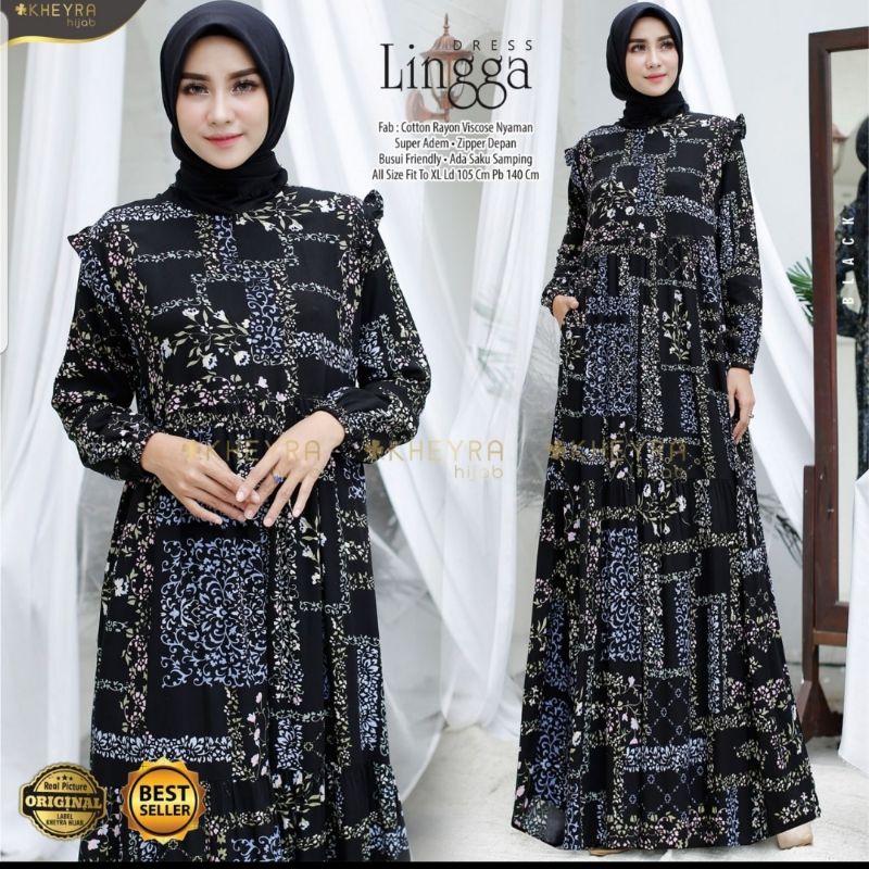 LINGGA DRESS BY KHEYRA HIJAB