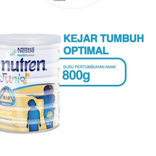 

Limited[FG2]-NESTLE Nutren Junior Susu Pertumbuhan Vanila 1-10 tahun Kaleng 800g