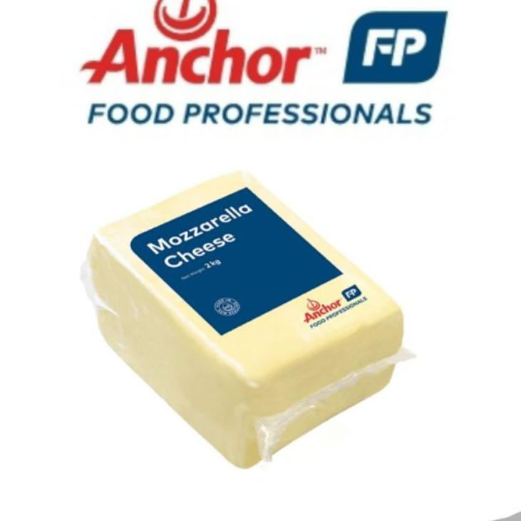 

☀ keju blok mozzarella cheese ANCHOR 1 kg. halal exp juni 2024 ☛