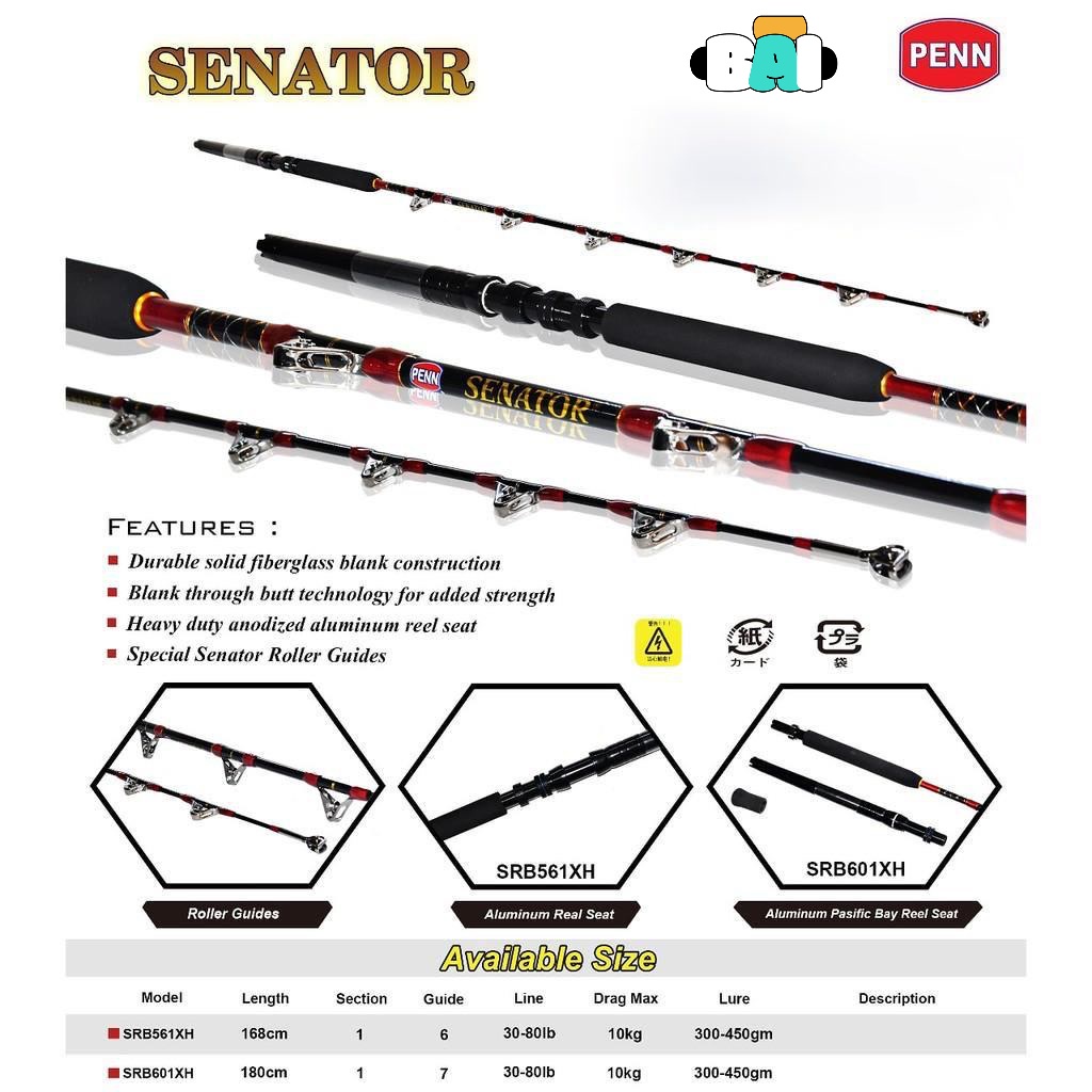 JORAN PANCING PENN SENATOR BOAT TYPE TROLLING