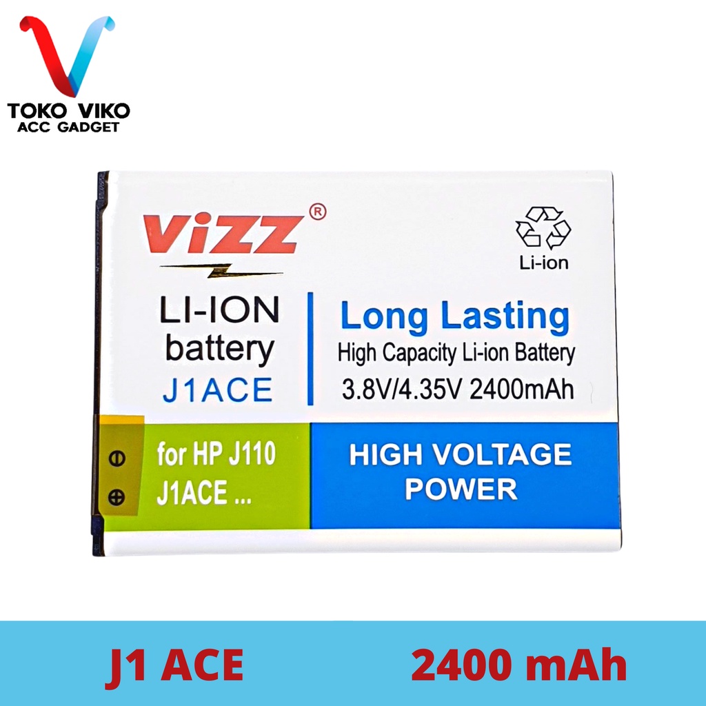 Vizz Samsung J1 ACE J110  Baterai Samsung S4 MINI Batre Original