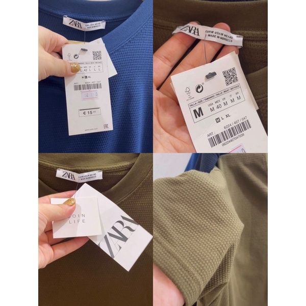 Zara Kaos cowok (POLOS)