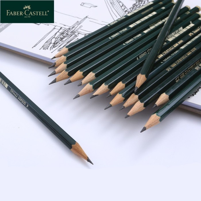 

Pensil Komputer FABER CASTELL 9000 6H-H, F, HB, B, 2B , 3B-8B - 6H