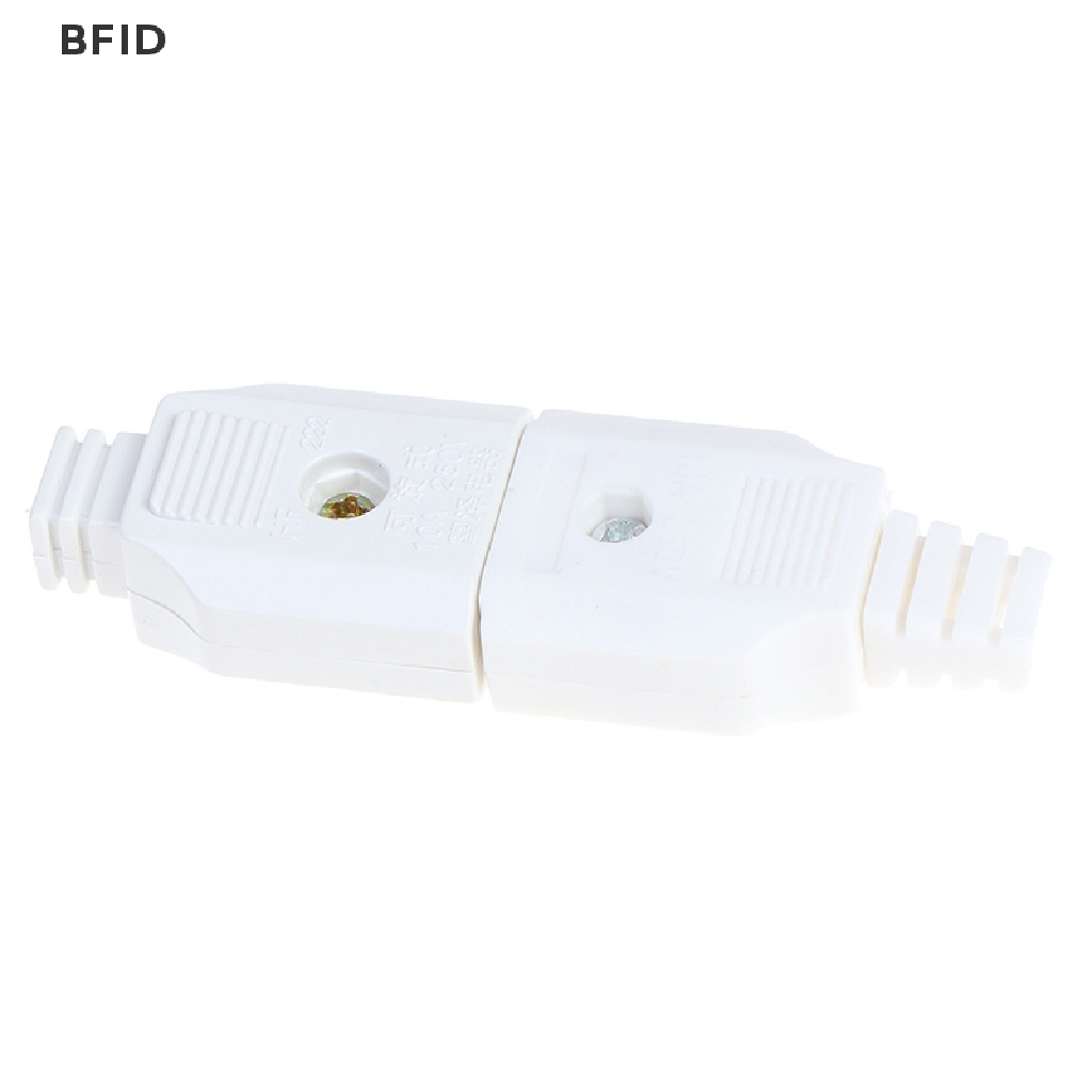 [BFID] Us 2pin Gepeng AC Listrik Power Male Plug Female Socket Outlet Adaptor Kawat [ID]