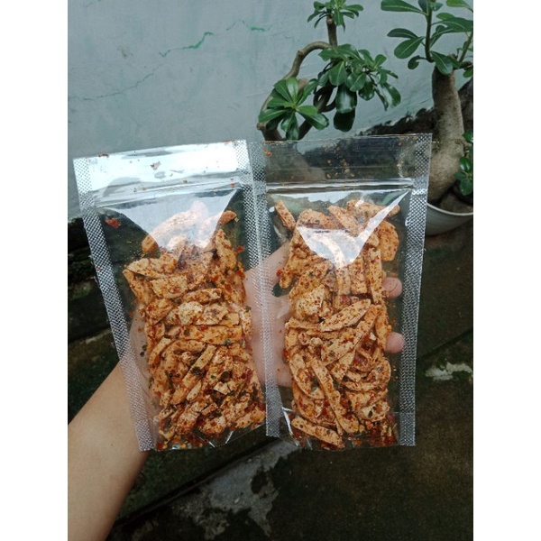 

Basreng pedas daun jeruk