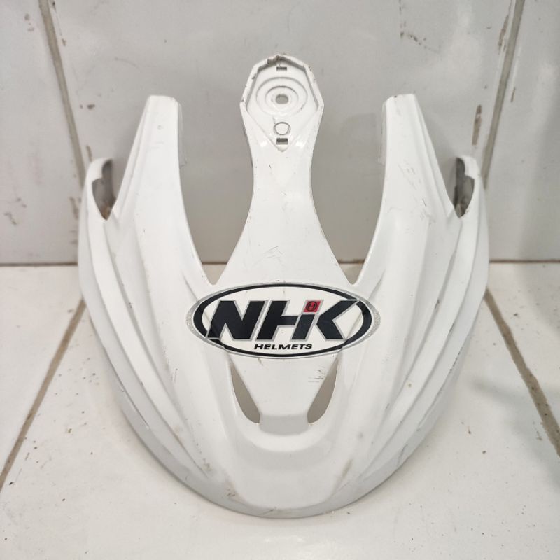 pet topi Capil helm NHK predator half face putih bekas ORI copotan