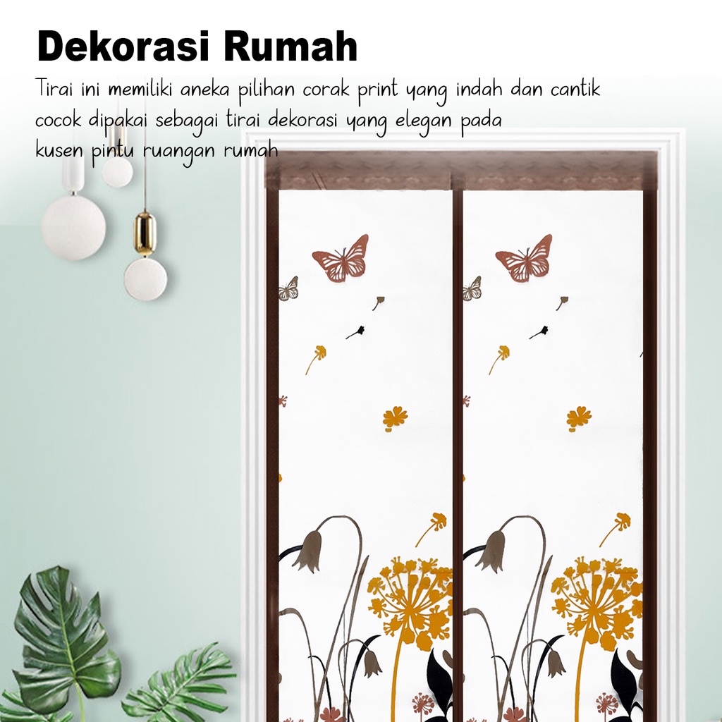 Tirai Magnet Elegan High Quality Bahan PEVA Ukuran 210cmx100cm - M3A