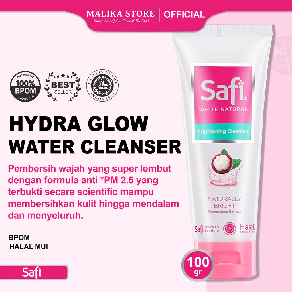 Safi Natural Mangosteen Skincare Cream Sabun Wajah Skin Pemutih Glowing Whitening Bpom Face Cleanser