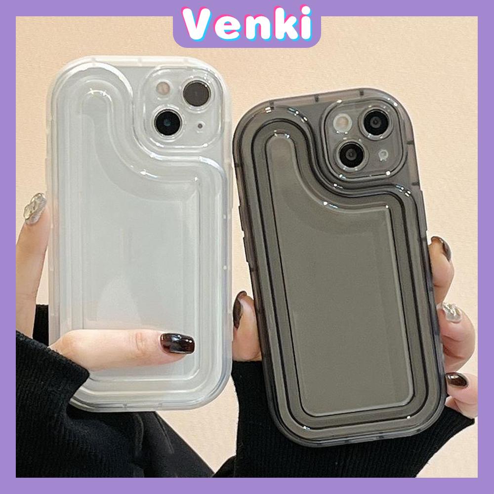 For iPhone 14 Pro Max TPU Soft Case Clear Simple Glossy Black White Airbag Camera Protection Shockproof Back Cover Compatible For iPhone 14 13 Plus Pro Max 12 11