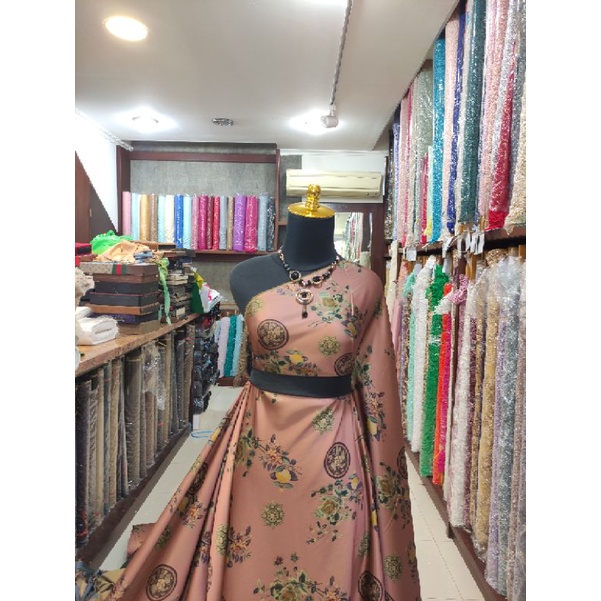 Kain Armany Silky Bunga Salur PS-2207058 no:02