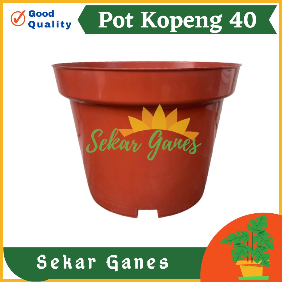 TERMURAH Pot Kopeng 40 Coklat Besar Jumbo Plastik Ukuran 40cm 50cm 70 cm 100cm Pot Putih Besar Jumbo Pot Bunga Bagus