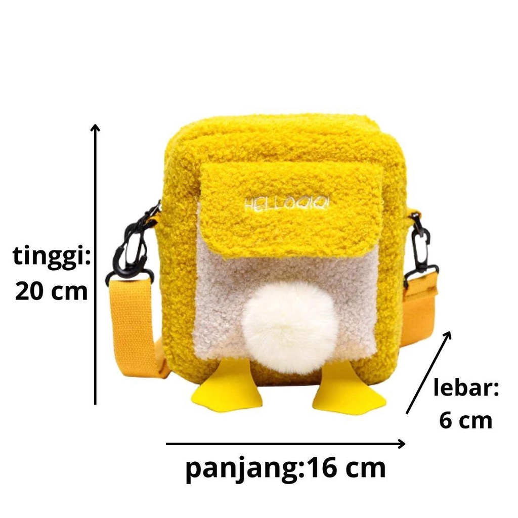 YOUBAGSHOP Tas Selempang Korea Fluffy bebek 51# // 2022-48