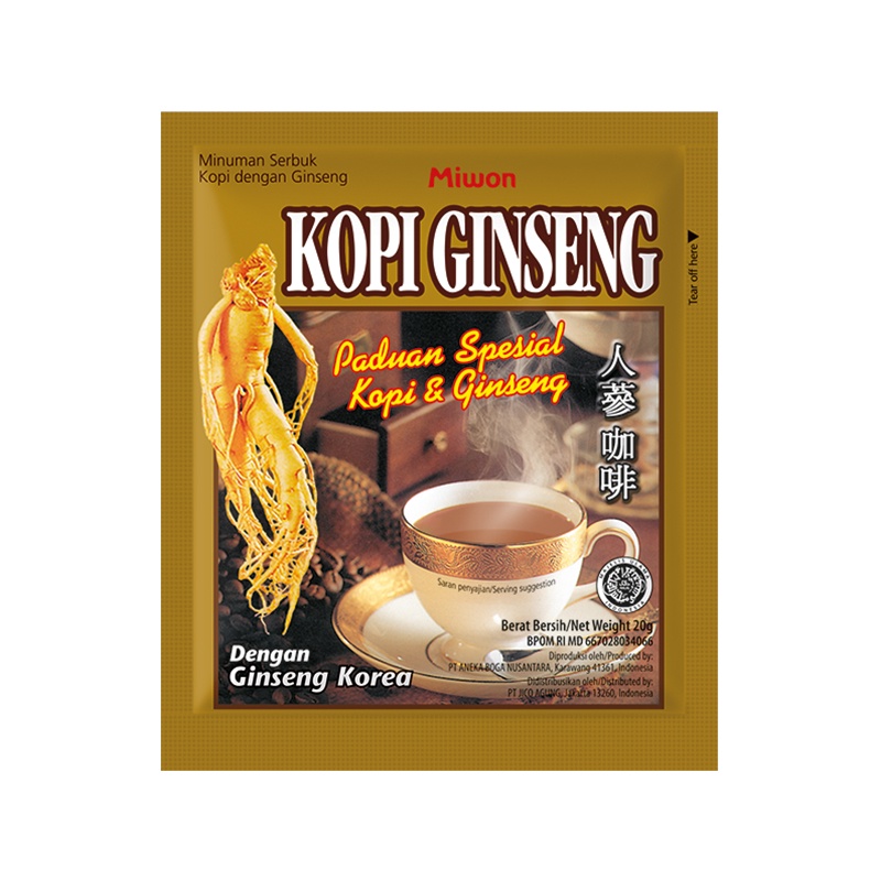 

Miwon Kopi Ginseng Korea isi 20 sachet - Korean Ginseng Coffee