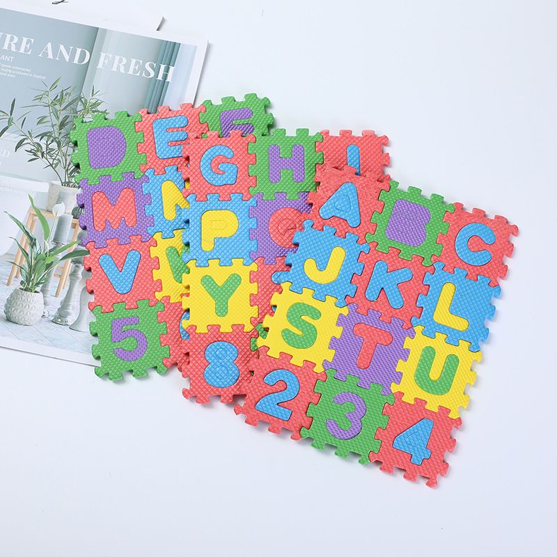 Happyballoon Mainan Edukasi Sponge Puzzle Huruf & Angka