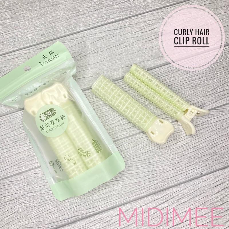 (Isi 2)Roll Rambut Jepit Korea Hair - Gulung Jepitan Clip Volumizing Hair Poni Roller Blow Keriting Curly