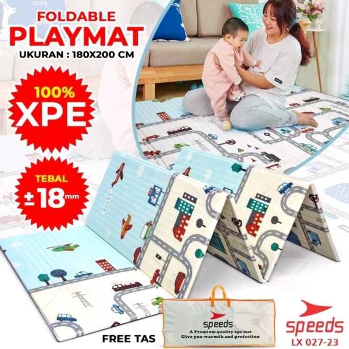 Playmat Bayi Lipat Tebal Karpet Anak Baby Matras Bayi Playmate