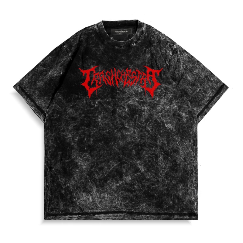 T-SHIRT DISTRO SANDWASH OVERSIZE PRIA WANITA METAL NIRVANA | KAOS SANDWASH DTF OVERSIZE