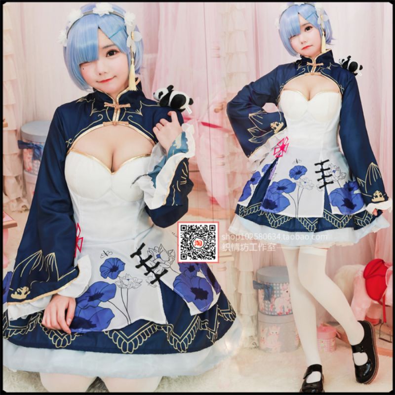 JUAL kostum COSPLAY REM CHEONGSAM BAJU IMLEK COSPLAY