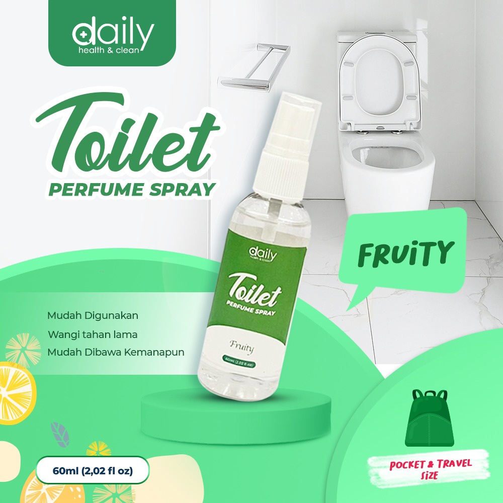 TOILET PARFUM PRAKTIS - AMPUH MENGHILANGKAN BAU WC TOILET KAMAR MANDI - TOILET PERFUME SPRAY PENGHARUM TOILET 60ml