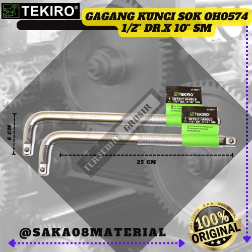 PROMO JUAL GAGANG KUNCI SOK L 1/2" DR.x10"SM TEKIRO ORIGINAL TERBARU / GAGANG KUNCI SOK L / PEGANGAN
