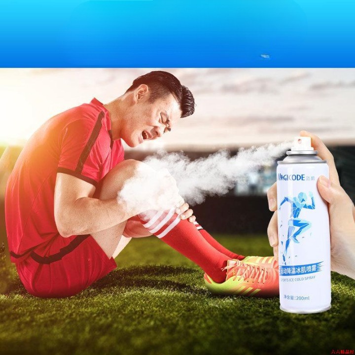 G-ORIi Semprotan Pereda Nyeri Spray Otot Peredah Nyeri Olahraga Fitness Traveling Pain Killer Cooling Spray 200 Ml M20cs Magicode White/blue Or-i