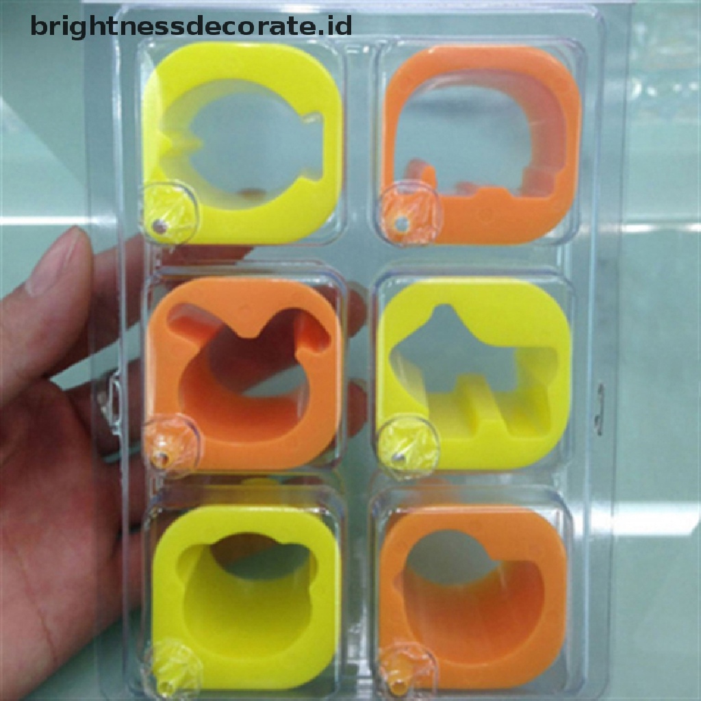 [Birth] 6pcs/set Cookie Cutter Kue Decorag Fondant Alat Pemotong Alat Baking DIY Cetakan [ID]